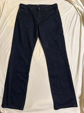 Fidelity Denim Jimmy Slim Straight Leg Jeans in Dark Wash Size 38
